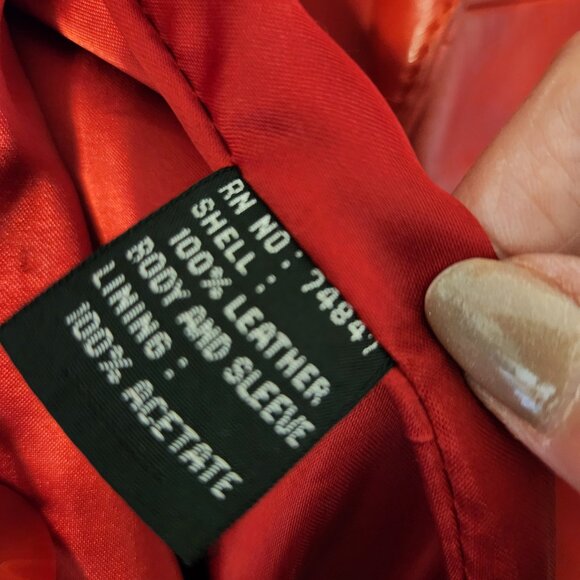 Andrew Marc Leather Double-Breasted Blazer/Jacket - Picture 2 of 4